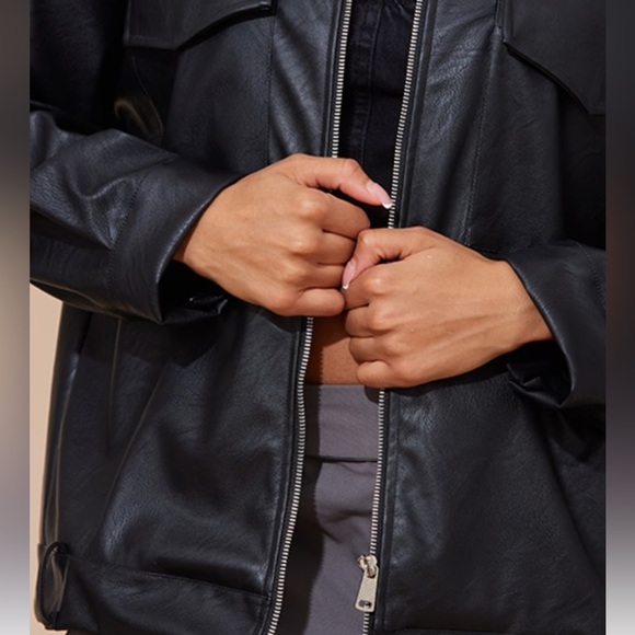 Red and Black Leather jacket - Picture 3 of 6